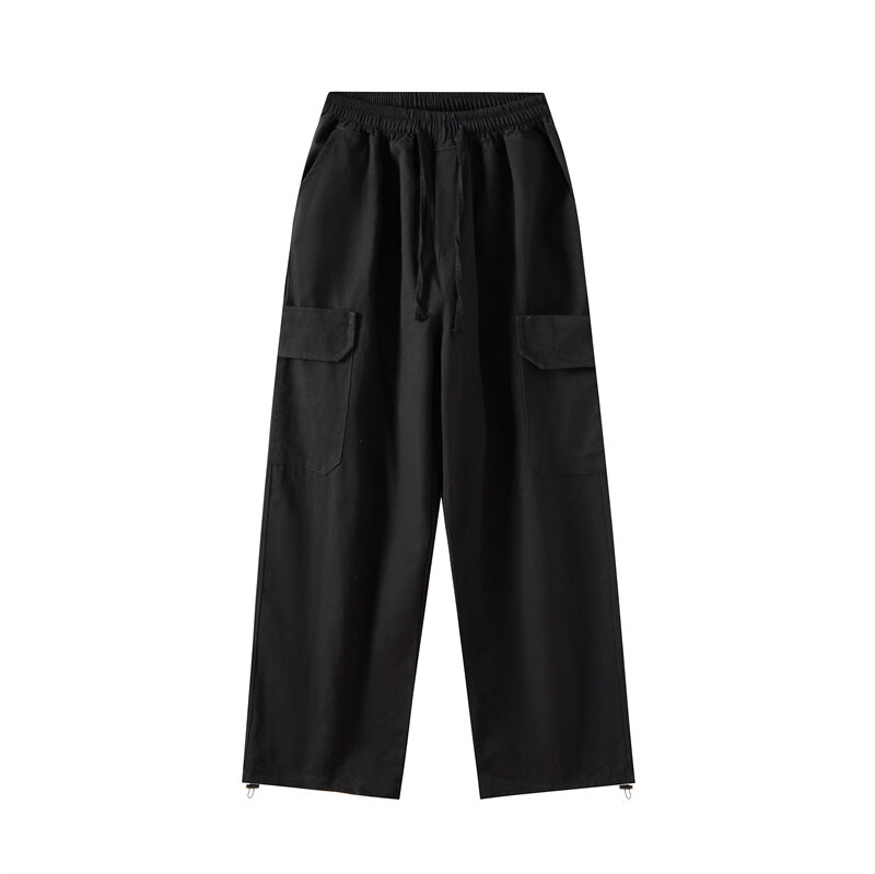 Брюки-карго для мужчин и женщин, уличная одежда, повседневные однотонные мешковатые брюки с широкими штанинами, с карманами, в стиле хиппи, Джоггеры в стиле Харадзюку, спортивные штаны F70