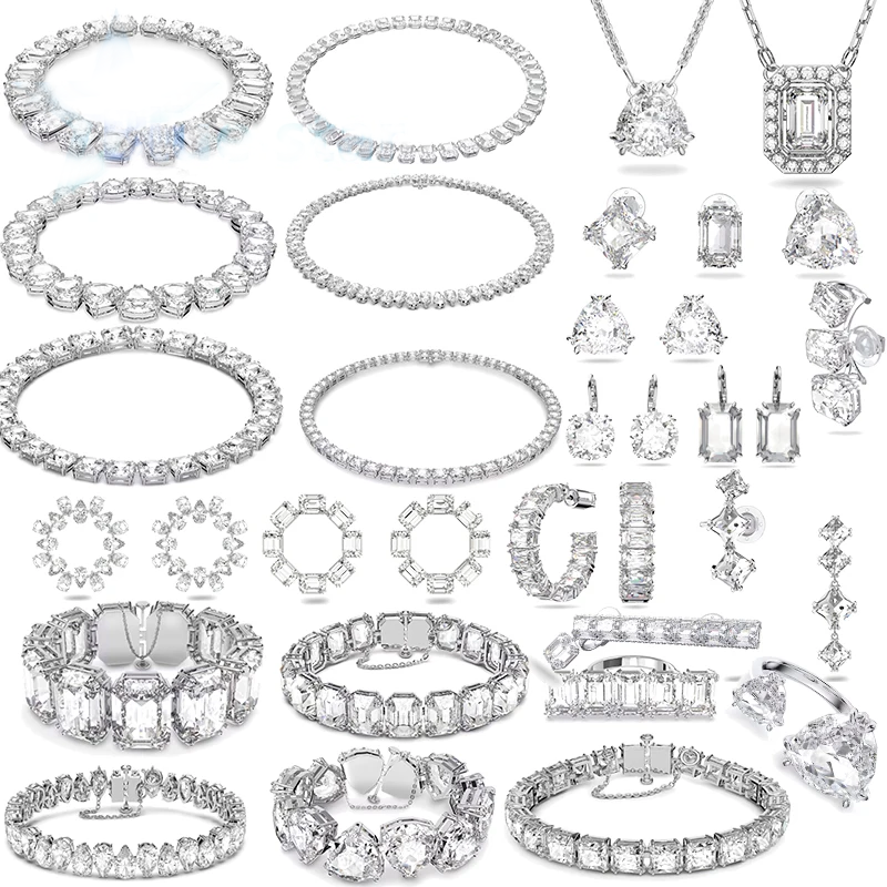 Moda nowa wykwintna biżuteria Millenia bransoletka naszyjnik zestaw kolczyków kobiety Party biżuteria najlepsze prezenty dla dziewczynek