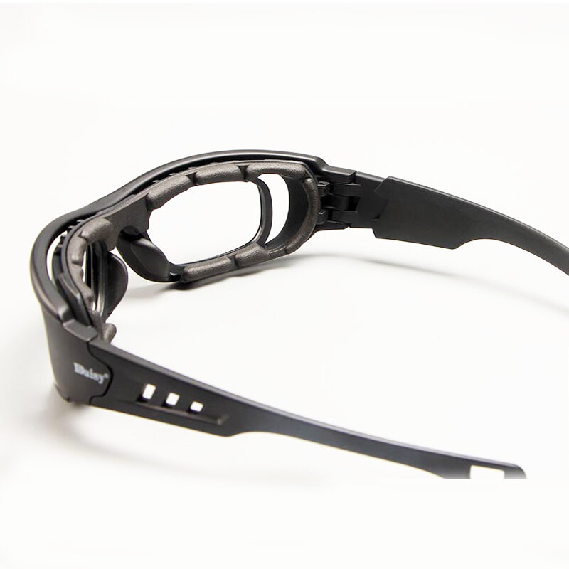 Óculos de proteção polarizados para caça e motocicleta, à prova de balas, C6, CS, exército, tático, airsoft, militar, C5, óculos com kit de 4 lentes