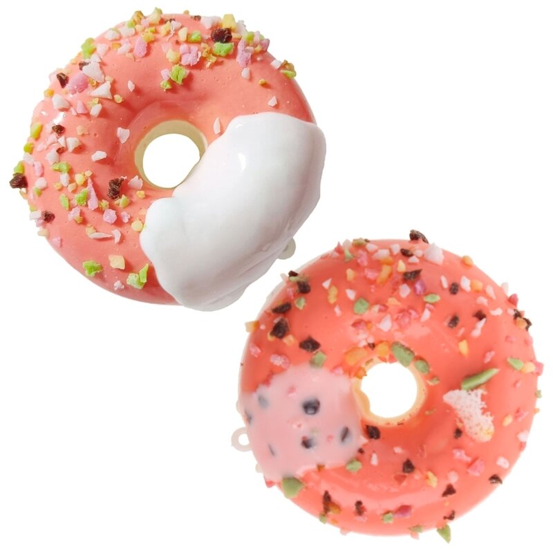 가짜 도넛 현실적인 인공 디저트 장난감 장식 새해 파티 호의