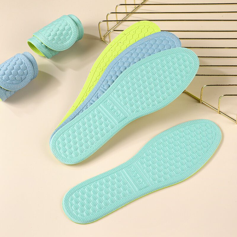 SamRera Memory Foam Insoles for Shoes Men Women Deodorant Absorb-Sweat Massage Sport Insole Feet Orthopedic Shoe Sole Running