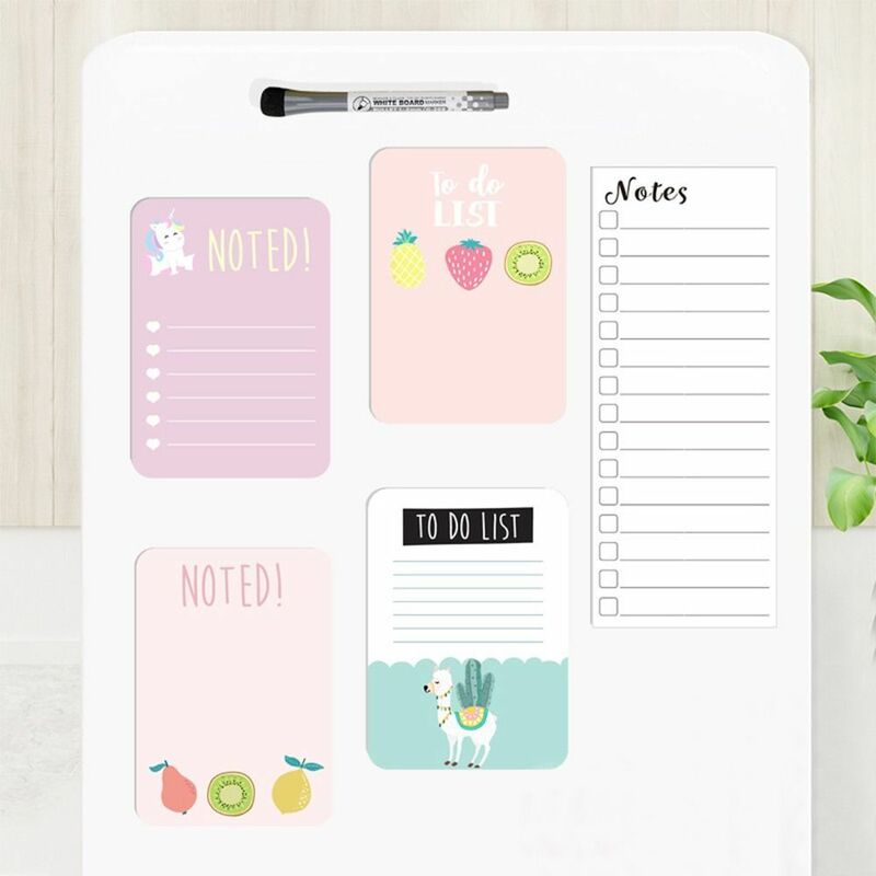 Plan Notepad Memo Magnetic Sticker INS TO DO LIST Grocery List Magnetic Fridge Stickers Whiteboard Week Planner Kitchen