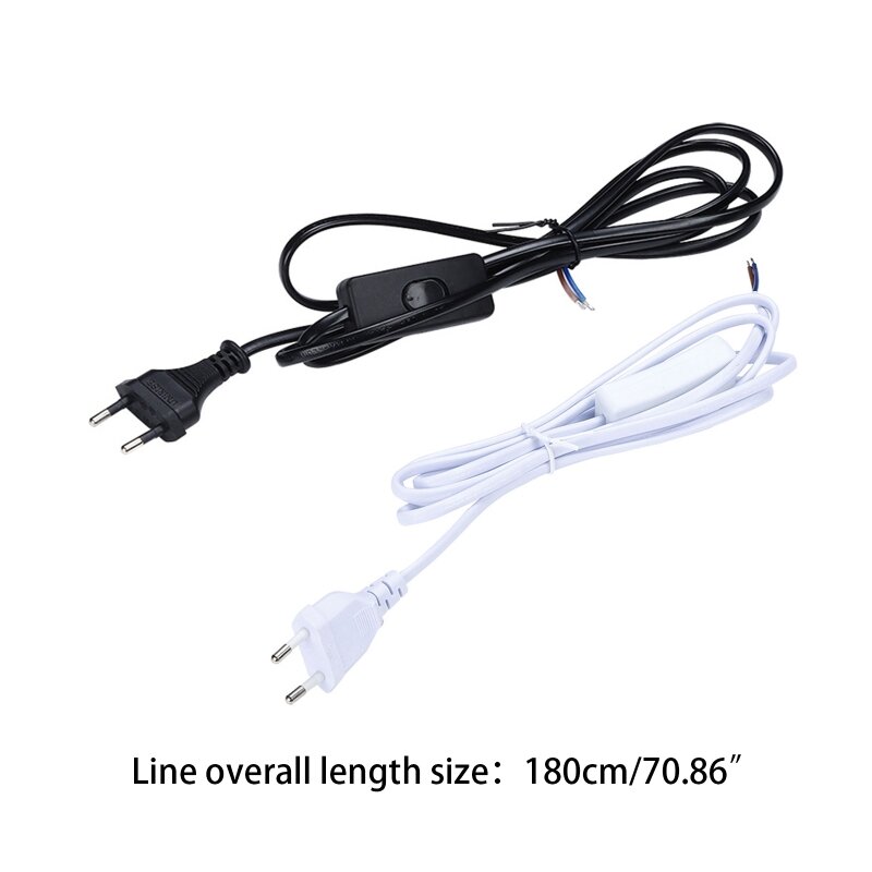 LED Light Power Cord with EU Plug LED Wire Connector Power Cord 6FT/1.8M T5EF