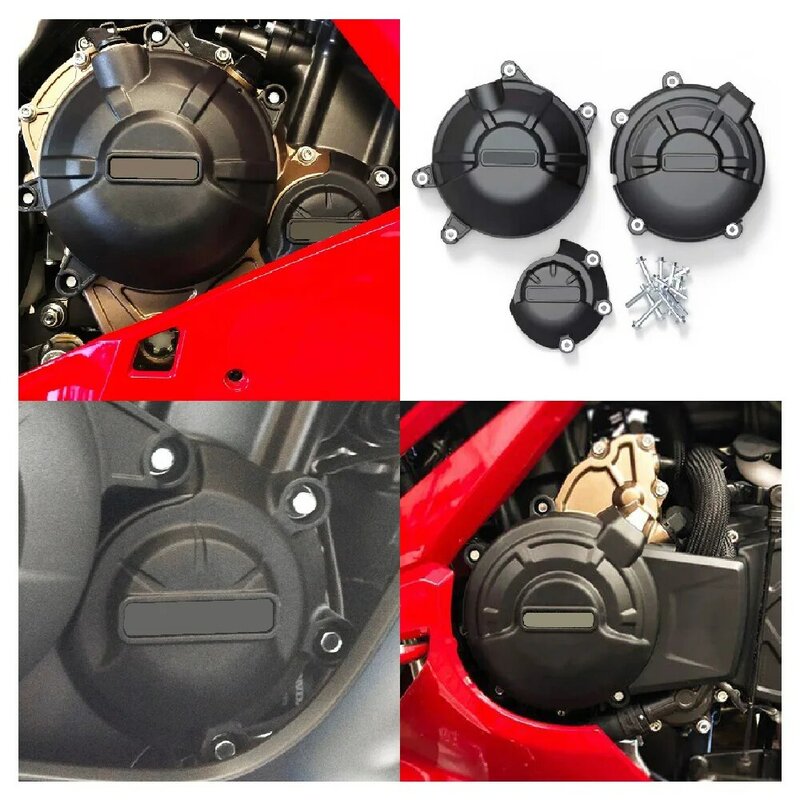 Подходит для Honda CBR500R CB500X CB500F CB 500X 500F ABS 2019-2024 годов выпуска, обложки статора двигателя мотоцикла, комплекты вторичной защиты