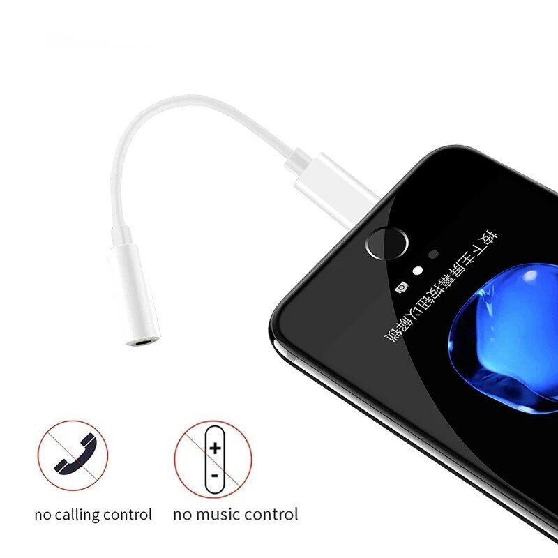 Адаптер для наушников Lighting для IPhone 11 12 13 14 Pro Max 12Mini SE 2020 XS XR X 8 7 + IOS к аудиокабелю 3,5 мм