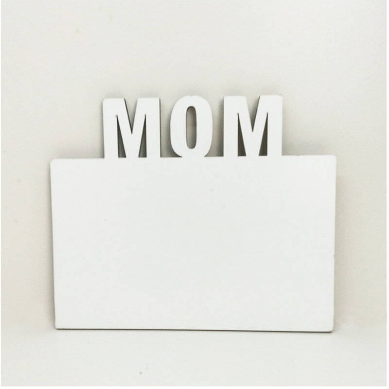 Marcos de fotos de MDF para mamá, sublimación en blanco, regalos personalizados para el día de la madre, 180x150x5MM, 50 unidades por lote