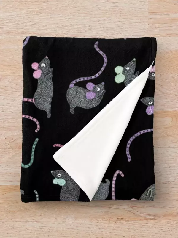 Rats Throw Blanket for Babies, Valentine Gift Ideas, Saco de dormir, Cobertores polares para bebê