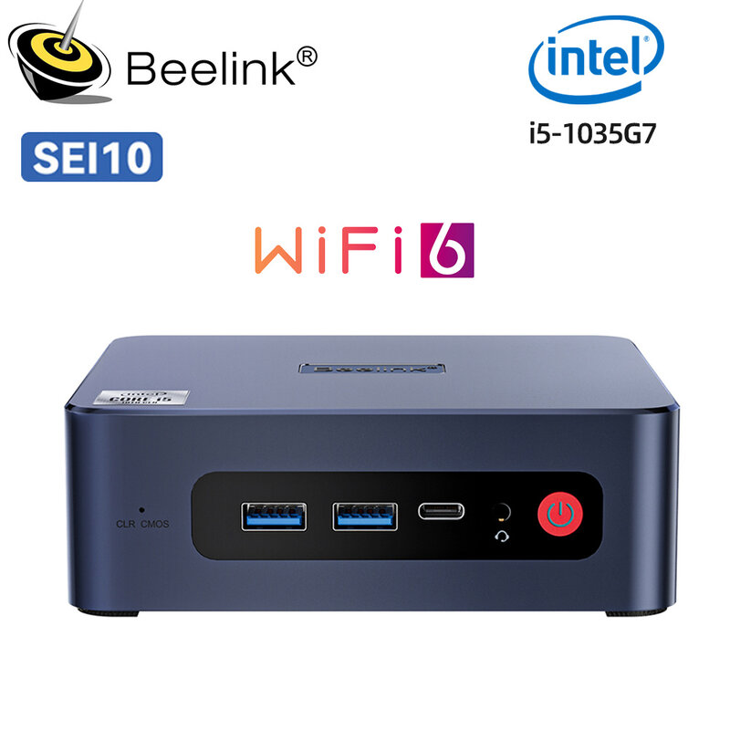 Beelink SEi 12 Intel 12th I5 1235U 10 Nhân Lris Xe Đồ Họa 16G DDR4 3200MHz 500G SSD wifi6 SEi 11 I5-11320H Máy Tính