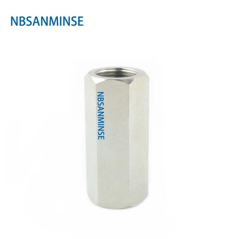 NBSANMINSE VU تحقق صمام G1/4 3/8 1/2 3/4 1 الصناعة الهيدروليكية الكربون الصلب ارتفاع ضغط صمام اتجاه واحد