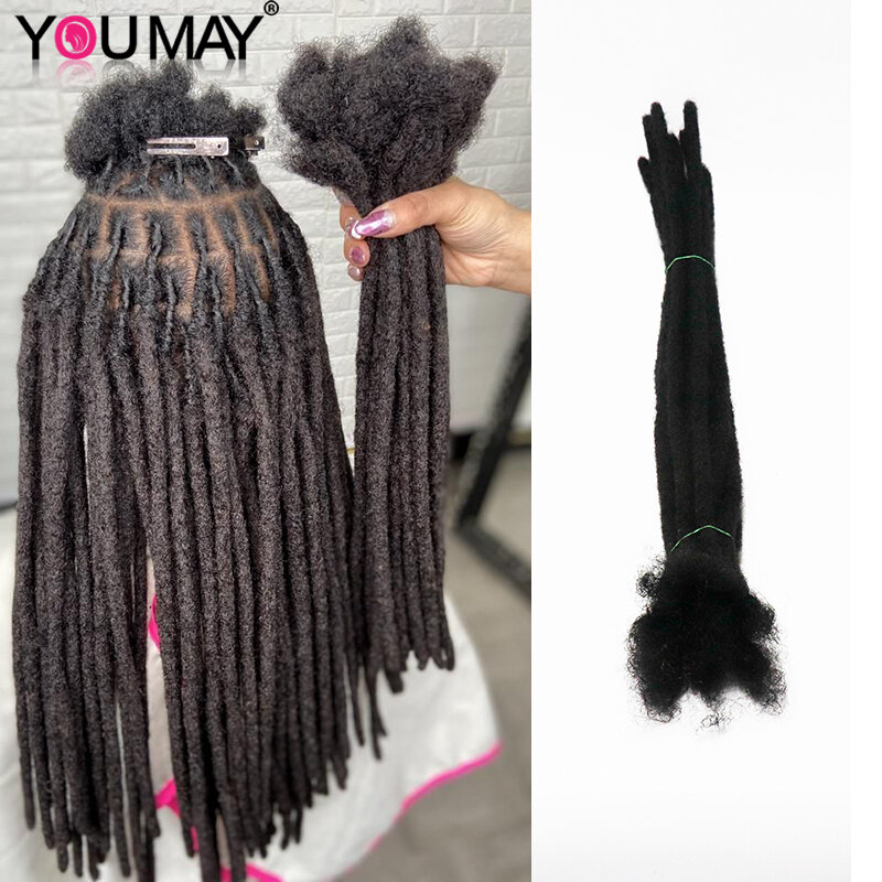 Menschliches Haar Dreadlock Erweiterungen Afro Verworren Menschliches Haar Furcht Loc Farbe Deadlocks Zöpfe Haar Für Schwarze Frauen Youmay Reines