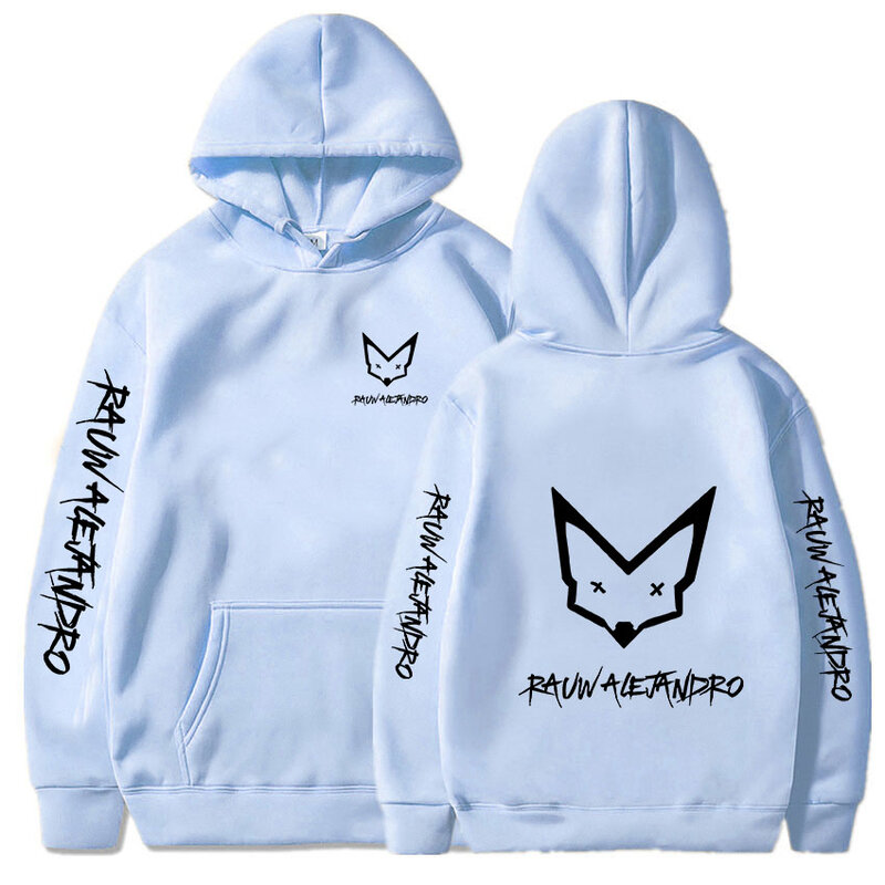 Rauw Alejandro Hoodie dengan hoodie, baju sweater nyaman Hip Hop motif kartun Retro, pakaian Grunge Manga, pullover