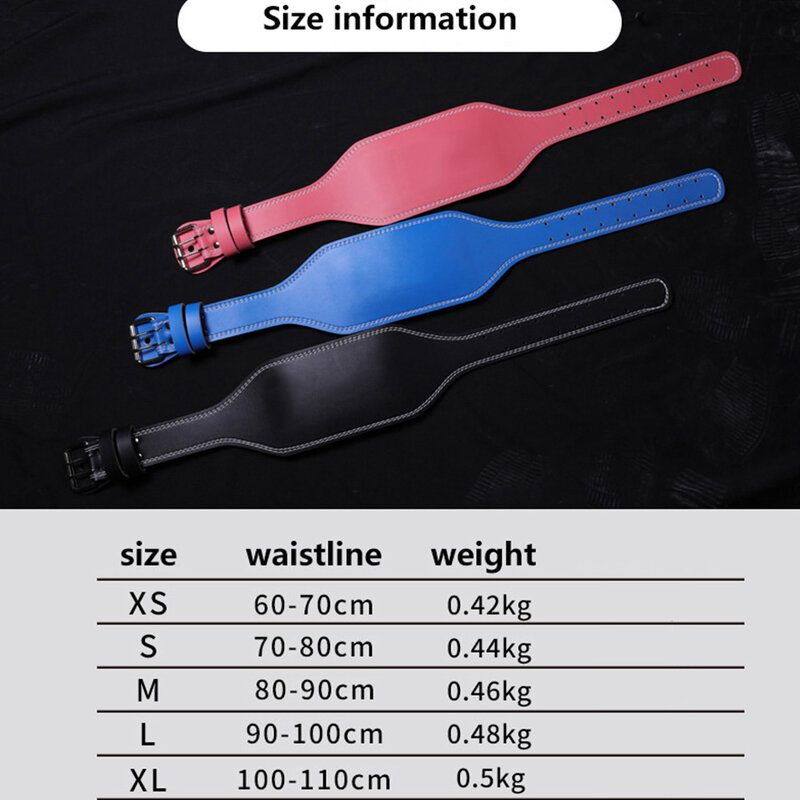 New Professional Squat Protection Belt With High-Quality Men's And Women's Weightlifting Strength Fitness Widened Black Belt
