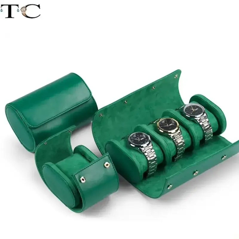 Plt1 hochwertige pu Leder Mikro faser Uhr Kissen Aufbewahrung sbox mechanische Uhr staub dichte Aufbewahrung tasche