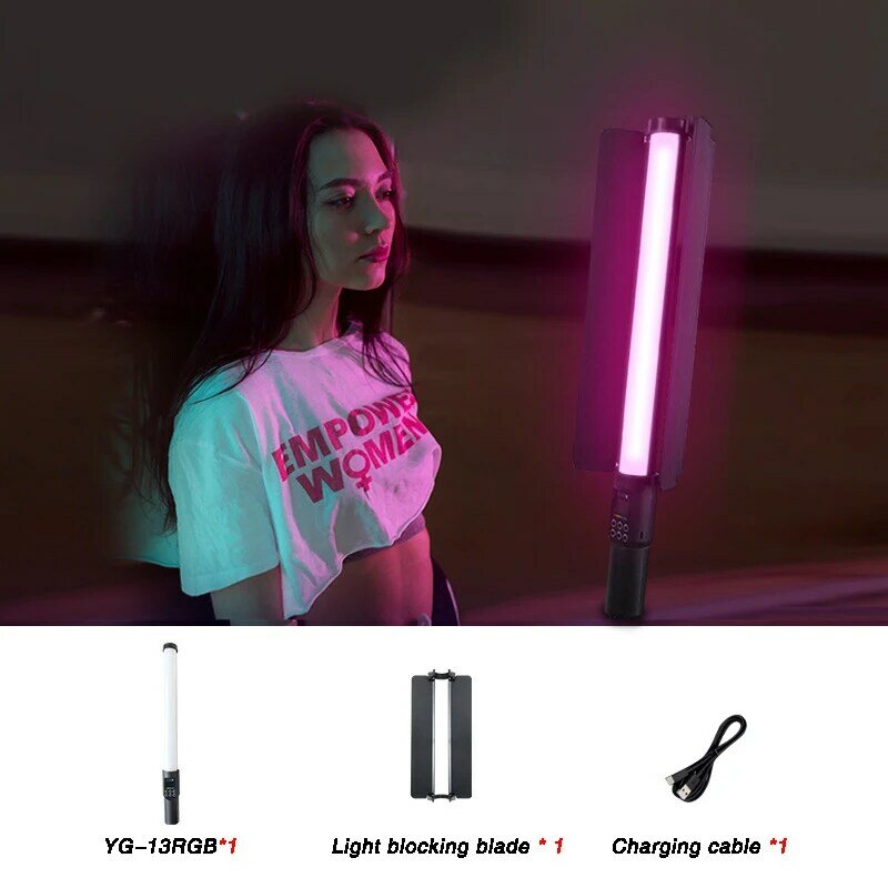 Lampu LED Isi Luar Ruangan Portabel Cahaya Tongkat Fotografi RGB Genggam Cahaya Isi Tongkat DJ Cahaya Suasana Disko