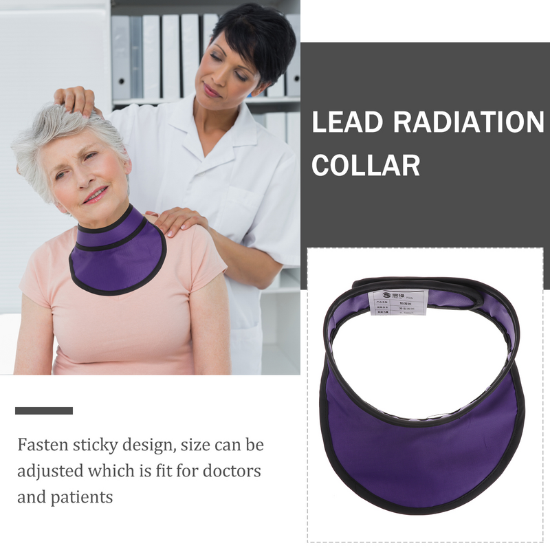 Protezione del collare protettivo leggero radiazioni piombo gomma 0.35mm Pb piombo equivalente collare di piombo
