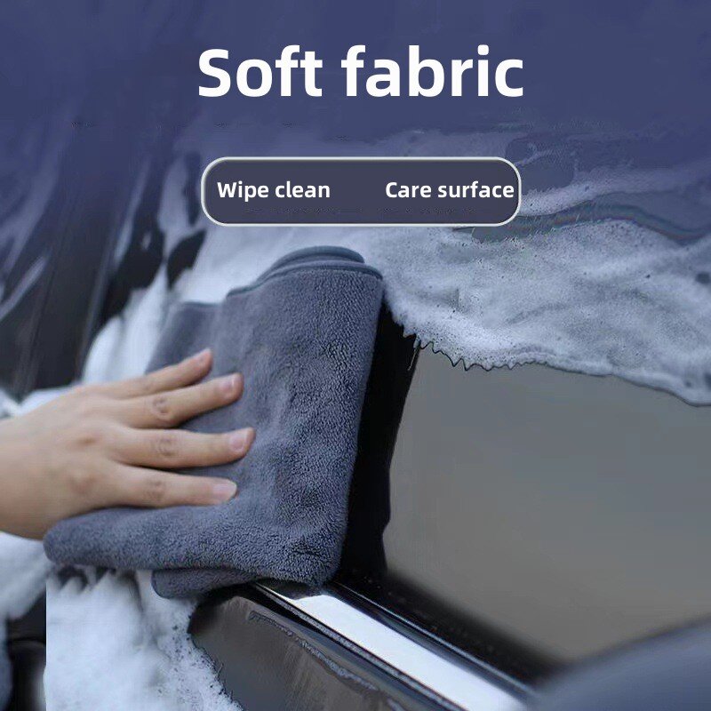 Double-sided Material Absorbent Fluff Car Wipe Cloth Car Interior Cleaning Towel For Tesla Model 3 Model X Model S Model Y