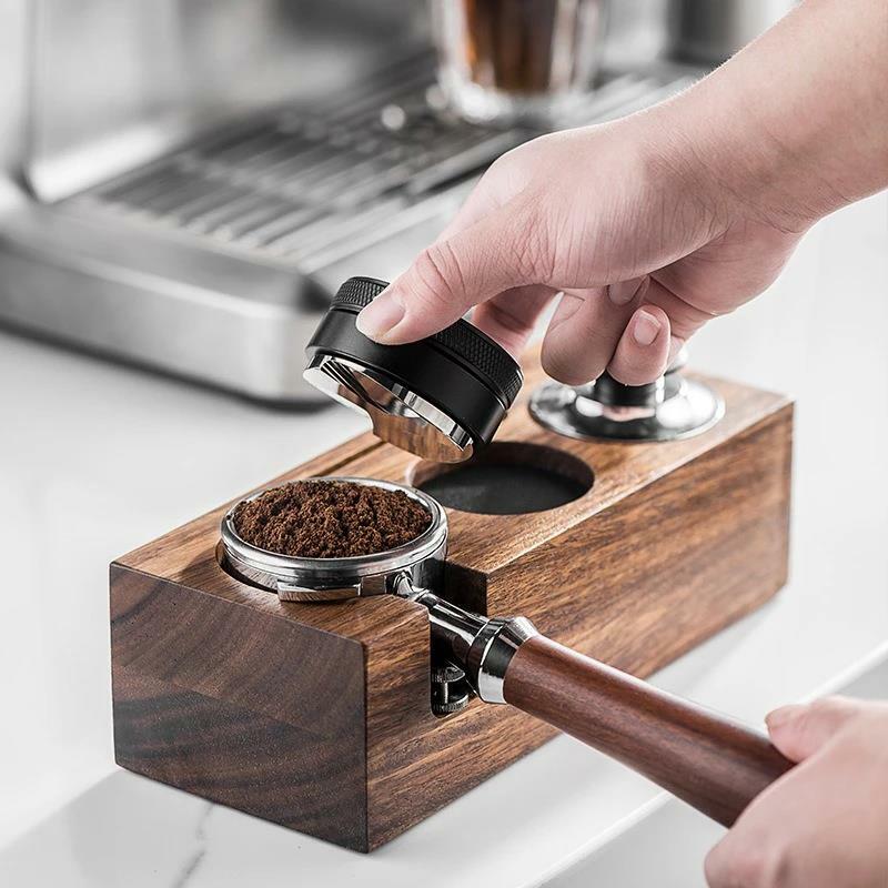 51/53/58mm Coffee Tamper Mat Stand Portafilter Holder Rack for Breville Sage Delonghi Espresso Maker Tools Barista Accessories