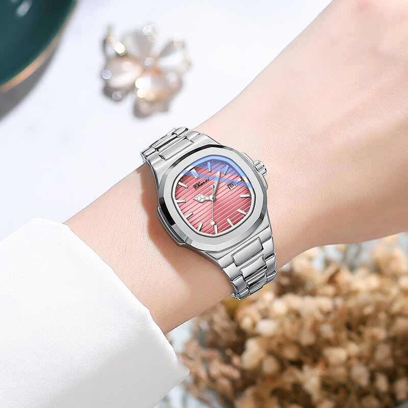 CHENXI pasangan jam tangan pasangan pria dan wanita modis mewah kuarsa jam tangan wanita 2023 produk baru mereka menonton Set