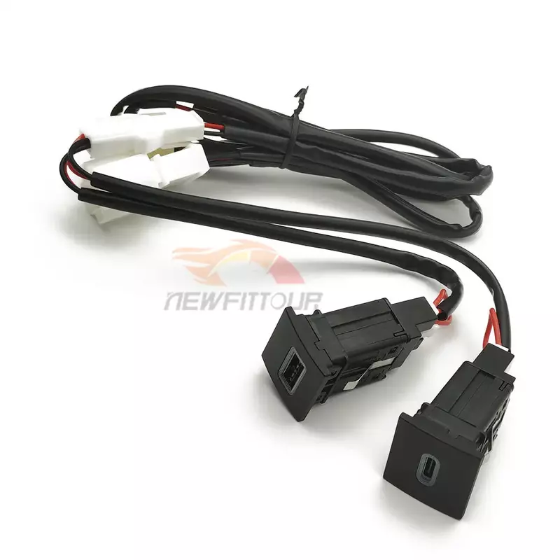 ซ็อกเก็ตชาร์จ USB Fast Charge Adapter PD ประเภท C และ QC3.0เต้าเสียบสายไฟสำหรับ VW Golf 6 Jetta 5 MK5 scirocco 2006 - 2014