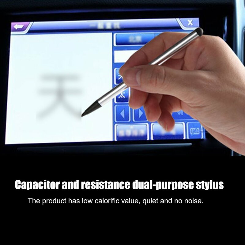 Pen Stylus layar sentuh multifungsi, pena Stylus Universal 2-in-1 tahan sentuh kapasitif untuk ponsel pintar warna acak 2024
