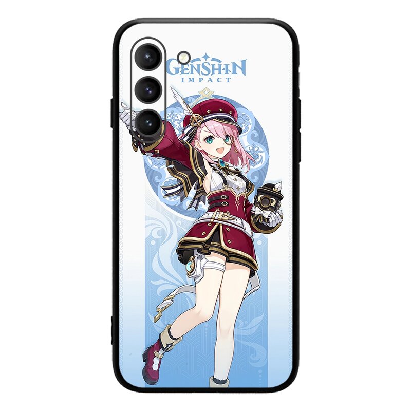 Charlotte Genshin Impact Cryo Charakter 4 Sterne Handy hülle für Samsung Galaxy S23 Ultra S22 S21 Fe S20 A54 Note20plus A53