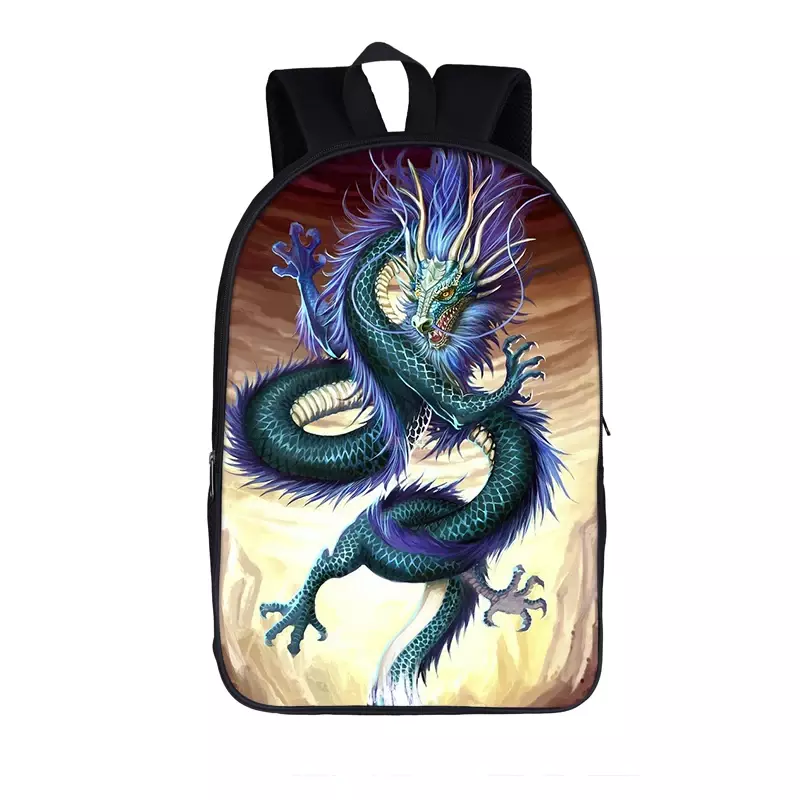 Модный рюкзак с принтом китайского дракона для мужчин и женщин, дорожные сумки для хранения, детские школьные ранцы, рюкзак для ноутбука для подростков и мальчиков и девочек