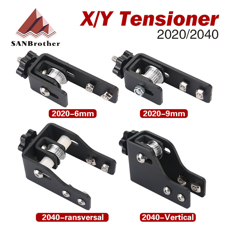 V-Slot tensor para impressora 3D, perfil V-slot, eixo X, correia síncrona, estiramento, tensor, peças DIY, 2040, Ender 3, CR-10, 2020