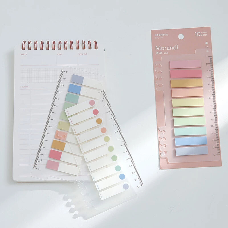 200 Sheets Planner Stickers Self Adhesive Sticky Notes Loose-leaf Stickers Index Flags Tabs Memo Pad Page Markers Paper