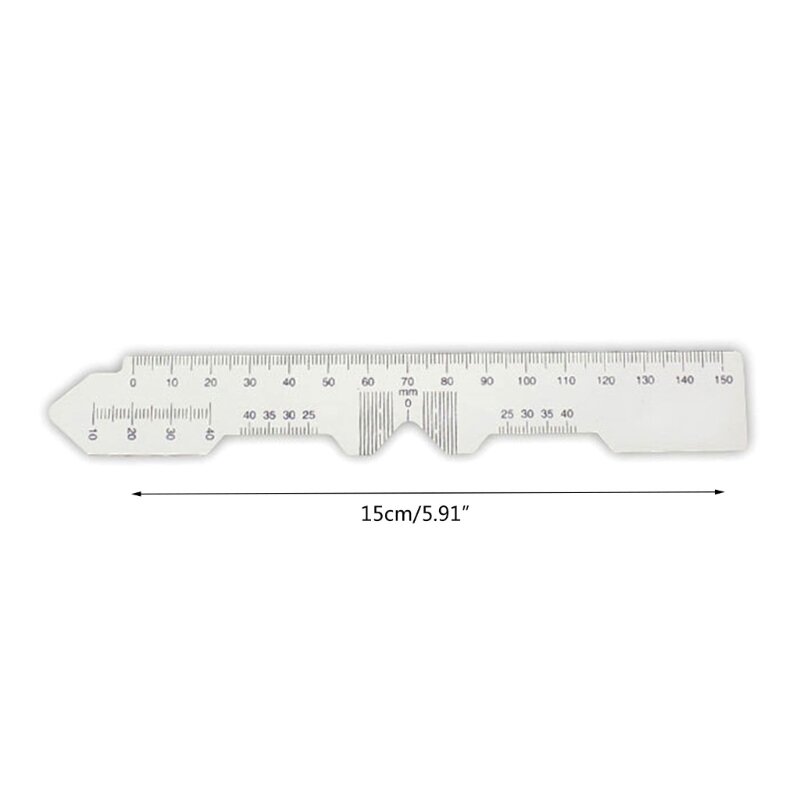 2 pezzi pupillare righello occhiali ottici PD righello misuratore della pupilla occhio oftalmico strumento