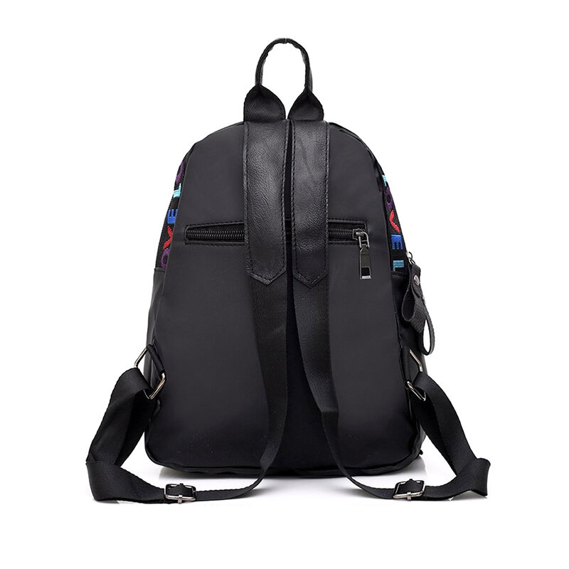 Модный многофункциональный Женский мини-рюкзак из черной ткани Оксфорд, школьный ранец на плечо для подростков, 1 шт.