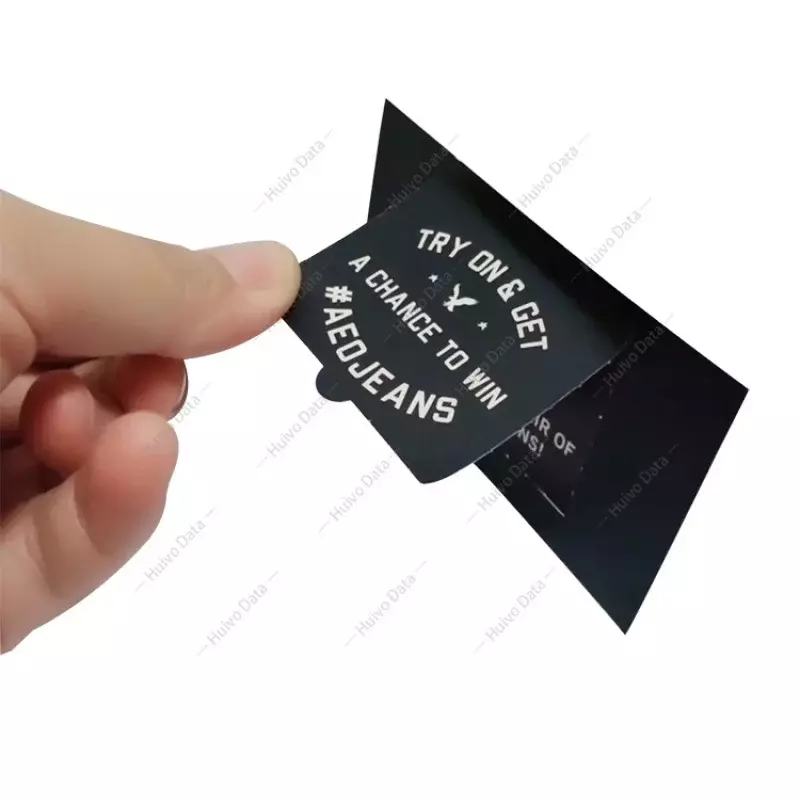 Aangepast Product. Aangepaste Thema Pull-Tab Kaarten Print Papieren Kaart Aanwezig Verzilveren Papieren Kaartafdrukken