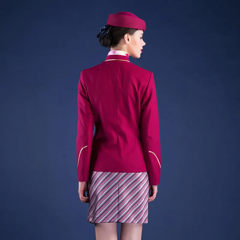 Uniforme imbibé d'hôtesse de l'air pour femme, document de rêve de pilote, nouvelle compagnie aérienne