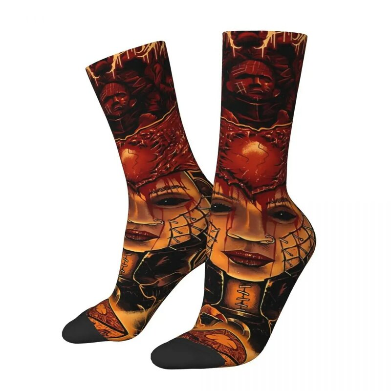 Retro Jade The Nightmare Men's Socks Hellraiser Horror Film Unisex Harajuku Seamless Printed Funny Crew Sock Gift