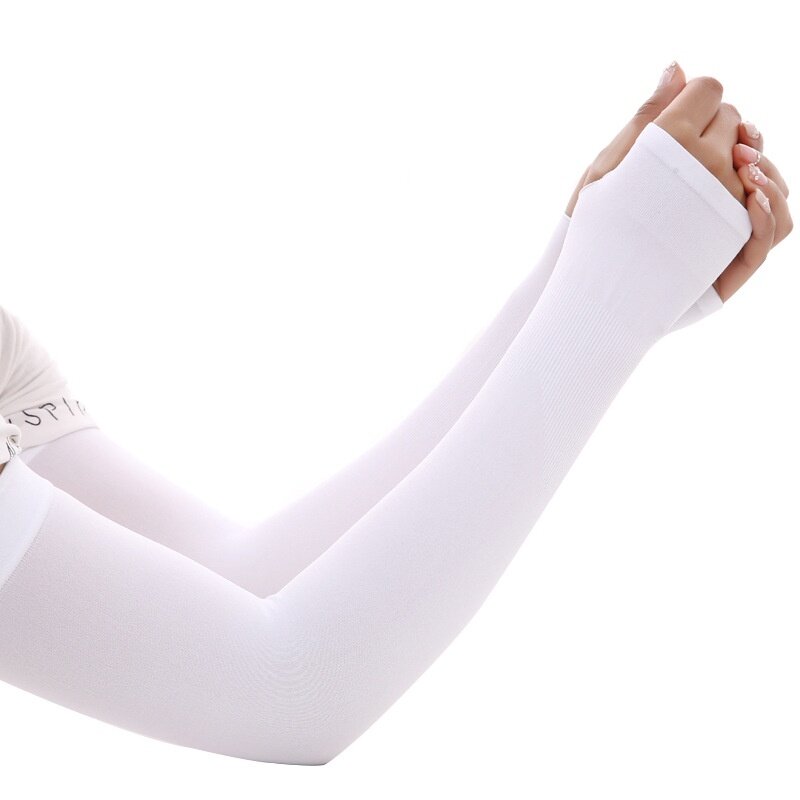 Calcetines de seda de hielo con protección UV para el brazo, calcetín de verano, a prueba de sol, fresco, sin costuras