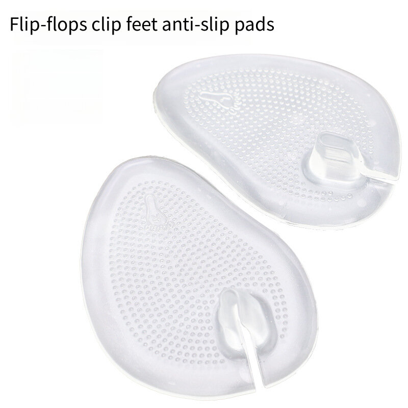 Silicone Pantoufles Sandales Avant-pied Pad Flip-flop Pad Clip Coussinets GEL Chaussures Semelle Soins Des Pieds Massage Particule Coussin Antidérapant