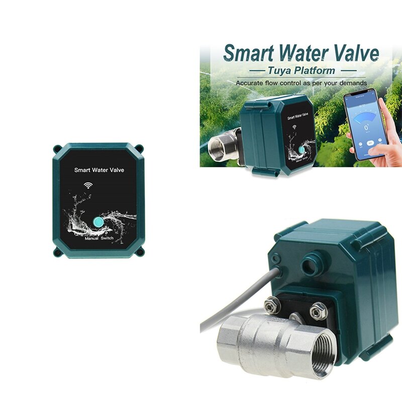 RISE-válvula de agua de bola motorizada eléctrica Zigbee, Control remoto de riego de jardín de acero inoxidable para Alexa, Tuya Smart
