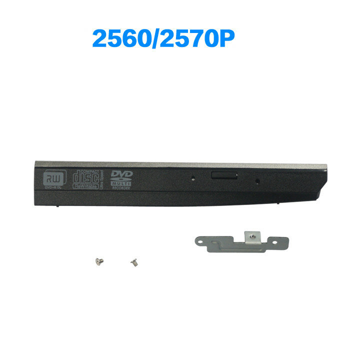 New DVD-RW Drive Caddy Bezel Door Cover + Lock For HP 2560P 2570P LAPTOP