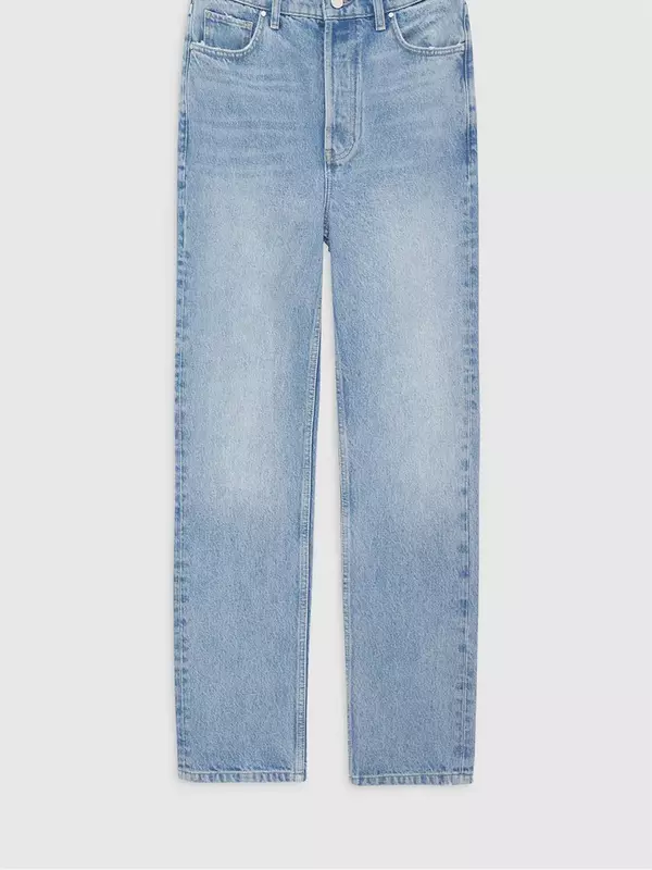 Versatile Slim Jeans For Women's 100% Cotton OL High Waist Long Denim Pants