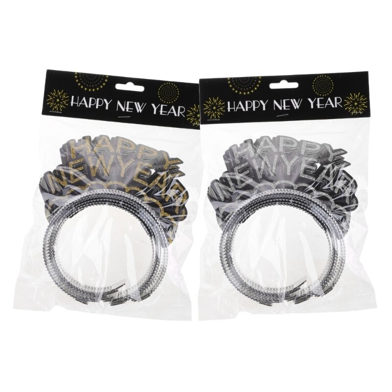 Новогодняя обруч для волос Happy New Year Headband 2023 Hair Band Festival Hair Band Dropship