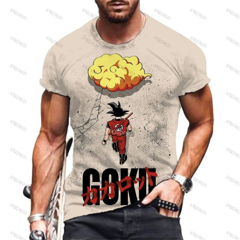 Camiseta de Dragon ball 3d para hombre, camisetas de Goku Vegeta a la moda, camisetas TeeSweatshirt de motocicleta, chaqueta deportiva para exteriores, novedad de verano 2024