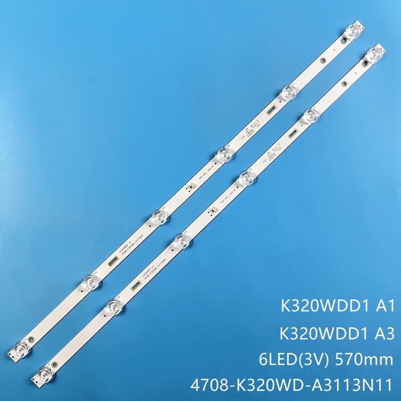 Светодиодная лента для подсветки, 6 ламп для 32M3080/60S 4708-K320WD-A3113N11 A3113N41 A1113N41 K320WDD1 A3 A1 358M2C3 32HS522AN 32HS534AN
