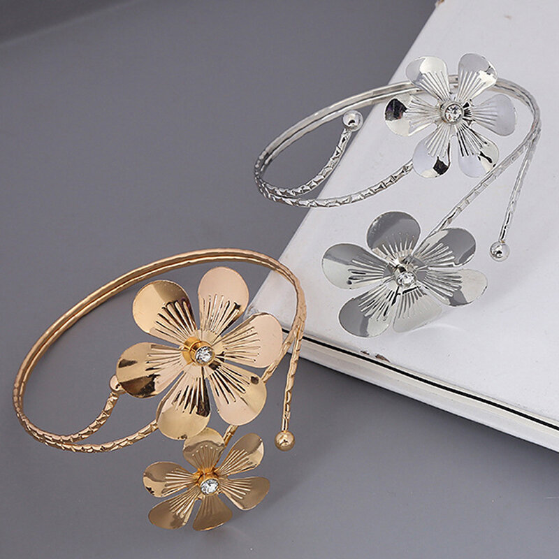 Богемный браслет с шармами в виде бабочки, Листьев, наручный браслет, металлическая цепочка с вырезами, геометрический узор, Ретро Браслет-манжета на руку, браслеты для тела