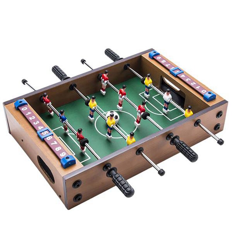Children's Table Football Table Wooden Tabletop Mini Indoor Table Football Set Camping Essential