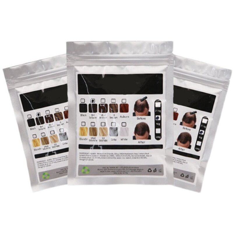 50g Hair Fiber Keratin Thickening Spray Hair Building Fibers Bag Loss Products Instant Wig Regrowth Powders Refill Bag