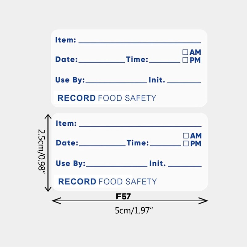 H05B Auflösbar Lebensmittel Etiketten für Glas Kunststoff Behälter Kühlschrank Mit Gefrierfach Lebensmittel Etiketten