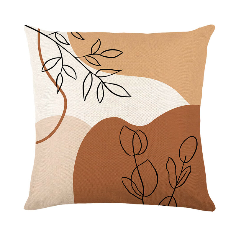 Modern Style Home Decor Cushion Cover Fashion Meets Color Pillowslip Minimalist Lines Abstract Pillowcases Linen Pillow Cover