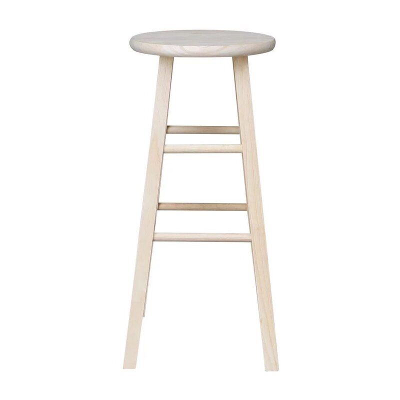 Wood 30" Round Top Bar Stool  bar stools for kitchen  chairs