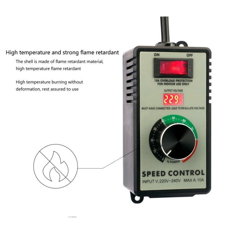 Angle Grinder Governor Speed Controller Switch AC220V~250V 4000W  Maximum Power Hand Drill Polishing Fan Stepless Power Tool