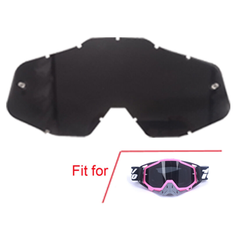 Motorcycle cross-country goggles lenses have 8  colors,pink,blue,red lenses parts glasses bags protective tearable films