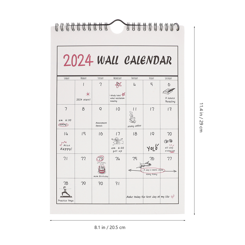 Календарь Настенный для дома, прочный ежедневный подвесной календарь с обратным отсчетом, для дома, офиса, школы